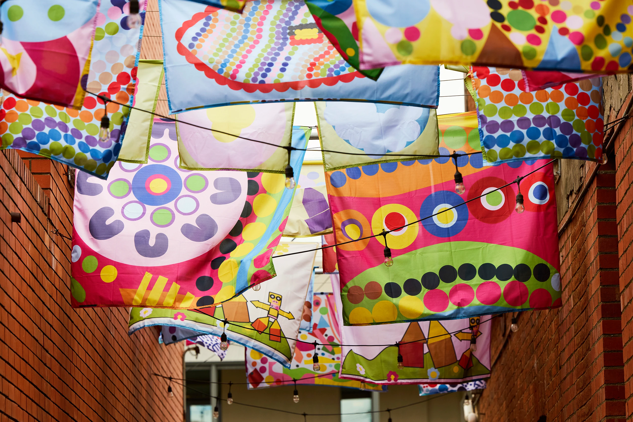 ​​London Artist Morag Myerscough’s Bright, Colourful World Arrives at Sunnyside  